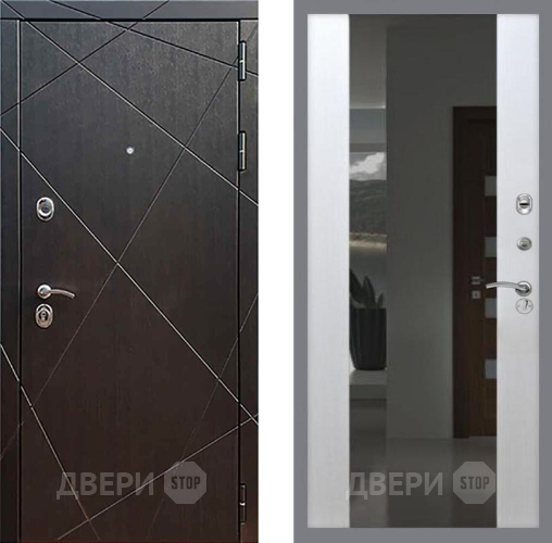 Дверь Рекс (REX) 13 Венге СБ-16 Зеркало Белый ясень в Краснознаменске