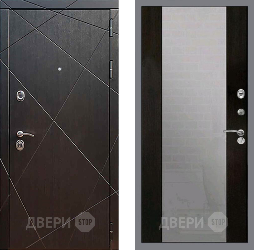Входная металлическая Дверь Рекс (REX) 13 Венге СБ-16 Зеркало Венге в Краснознаменске