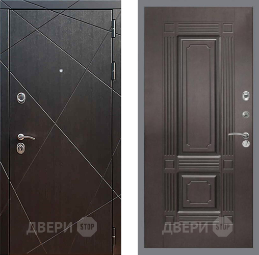 Входная металлическая Дверь Рекс (REX) 13 Венге FL-2 Венге в Краснознаменске