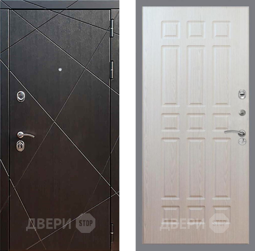 Входная металлическая Дверь Рекс (REX) 13 Венге FL-33 Беленый дуб в Краснознаменске