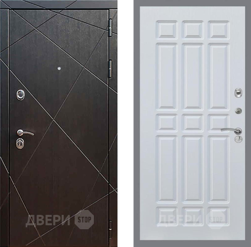 Входная металлическая Дверь Рекс (REX) 13 Венге FL-33 Белый ясень в Краснознаменске