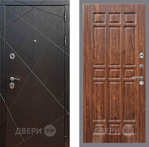 Входная металлическая Дверь Рекс (REX) 13 Венге FL-33 орех тисненый в Краснознаменске