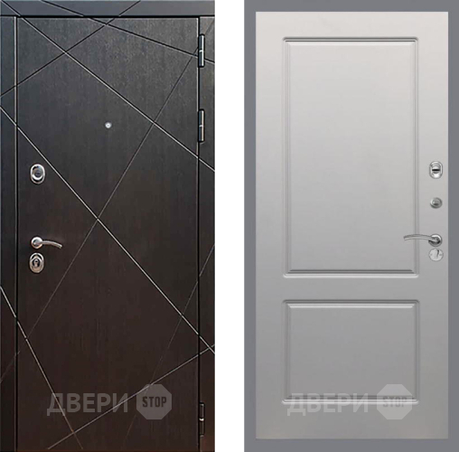 Входная металлическая Дверь Рекс (REX) 13 Венге FL-117 Грей софт в Краснознаменске