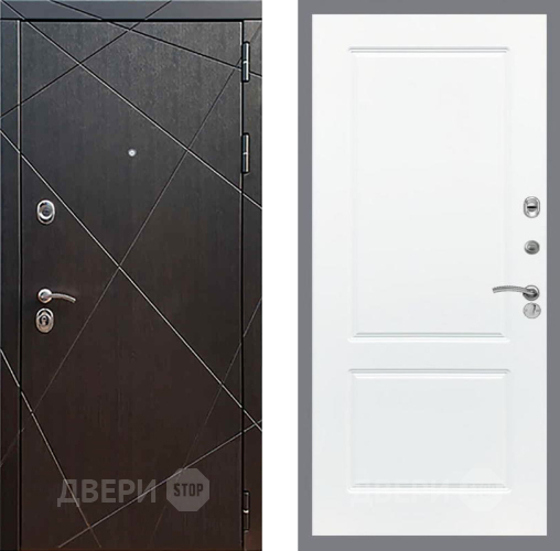 Входная металлическая Дверь Рекс (REX) 13 Венге FL-117 Силк Сноу в Краснознаменске