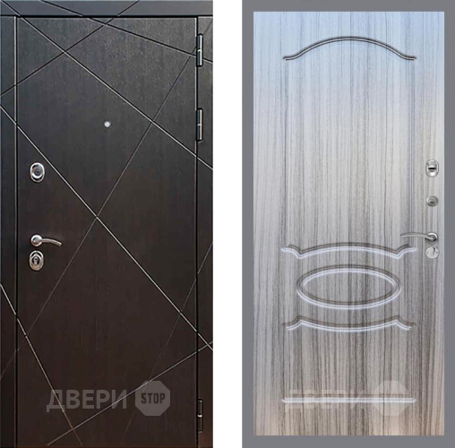 Входная металлическая Дверь Рекс (REX) 13 Венге FL-128 Сандал грей в Краснознаменске