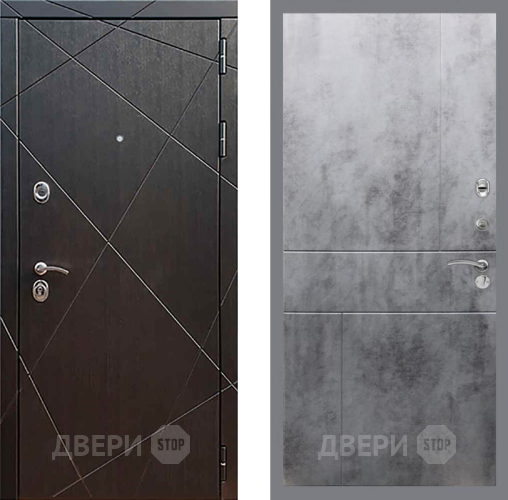 Входная металлическая Дверь Рекс (REX) 13 Венге FL-290 Бетон темный в Краснознаменске