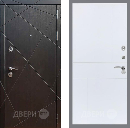 Входная металлическая Дверь Рекс (REX) 13 Венге FL-290 Силк Сноу в Краснознаменске