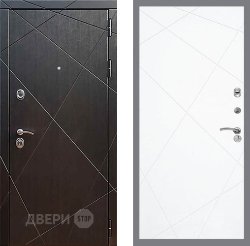 Входная металлическая Дверь Рекс (REX) 13 Венге FL-291 Силк Сноу в Краснознаменске