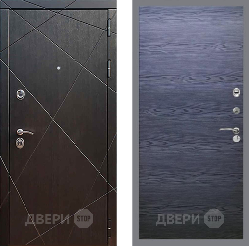 Входная металлическая Дверь Рекс (REX) 13 Венге GL Дуб тангенальный черный в Краснознаменске