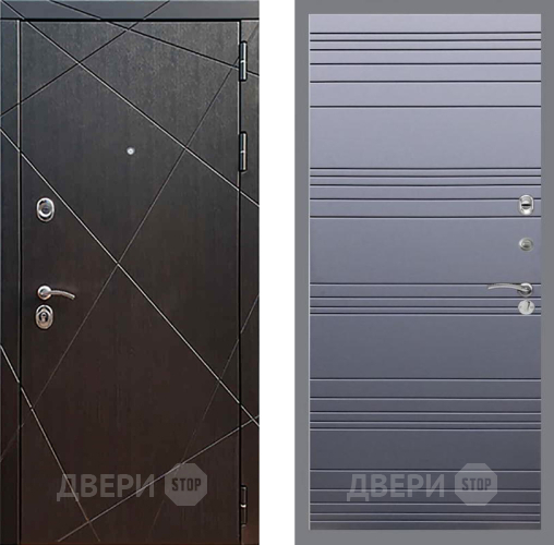 Входная металлическая Дверь Рекс (REX) 13 Венге Line Силк титан в Краснознаменске