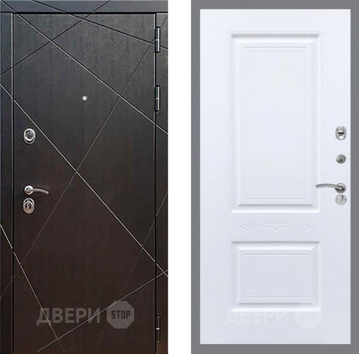 Входная металлическая Дверь Рекс (REX) 13 Венге Смальта Силк Сноу в Краснознаменске