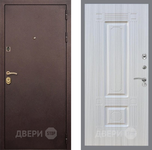 Входная металлическая Дверь Рекс (REX) Лайт 3К FL-2 Сандал белый в Краснознаменске
