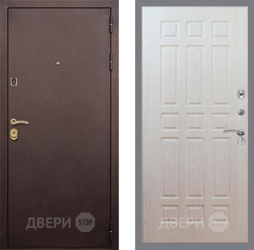 Входная металлическая Дверь Рекс (REX) Лайт 3К FL-33 Беленый дуб в Краснознаменске