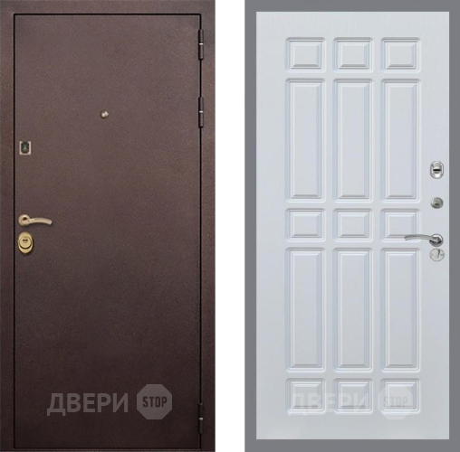 Входная металлическая Дверь Рекс (REX) Лайт 3К FL-33 Белый ясень в Краснознаменске