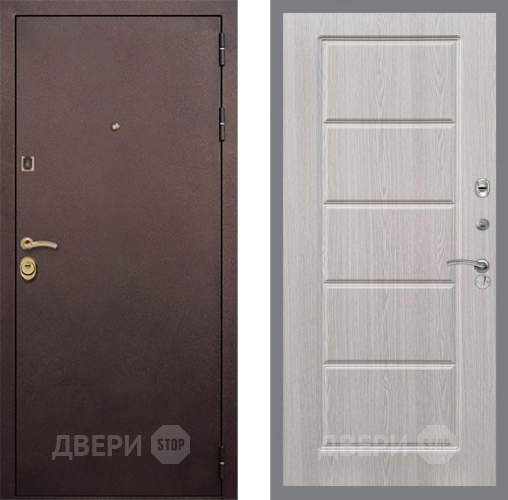Входная металлическая Дверь Рекс (REX) Лайт 3К FL-39 Беленый дуб в Краснознаменске