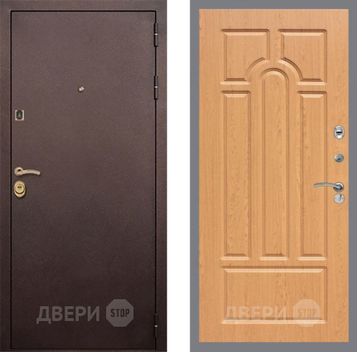 Входная металлическая Дверь Рекс (REX) Лайт 3К FL-58 Дуб в Краснознаменске