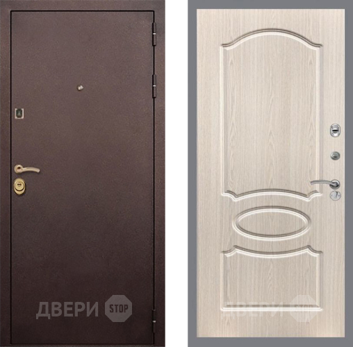 Входная металлическая Дверь Рекс (REX) Лайт 3К FL-128 Беленый дуб в Краснознаменске