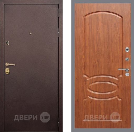 Входная металлическая Дверь Рекс (REX) Лайт 3К FL-128 Морёная берёза в Краснознаменске