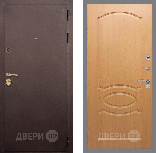 Входная металлическая Дверь Рекс (REX) Лайт 3К FL-128 Дуб в Краснознаменске