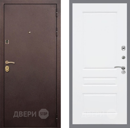 Входная металлическая Дверь Рекс (REX) Лайт 3К FL-243 Силк Сноу в Краснознаменске