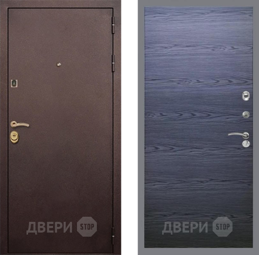 Входная металлическая Дверь Рекс (REX) Лайт 3К GL Дуб тангенальный черный в Краснознаменске
