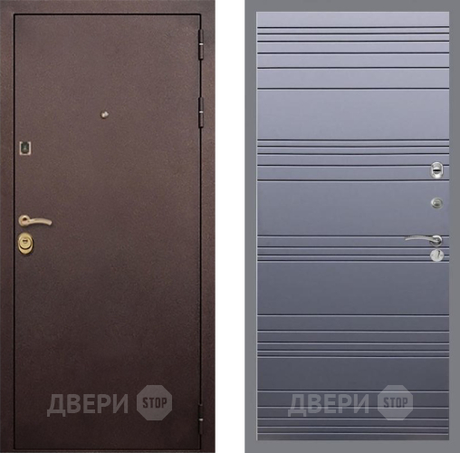 Дверь Рекс (REX) Лайт 3К Line Силк титан в Краснознаменске