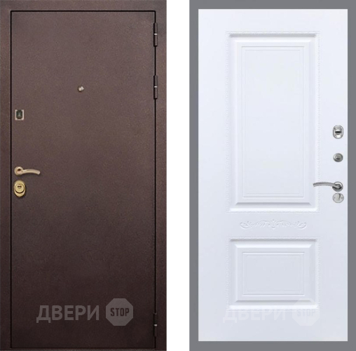 Входная металлическая Дверь Рекс (REX) Лайт 3К Смальта Силк Сноу в Краснознаменске