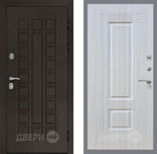 Входная металлическая Дверь Рекс (REX) Сенатор 3К FL-2 Сандал белый в Краснознаменске