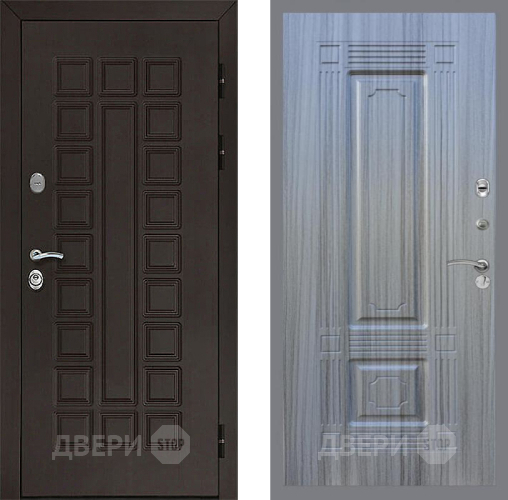 Входная металлическая Дверь Рекс (REX) Сенатор 3К FL-2 Сандал грей в Краснознаменске