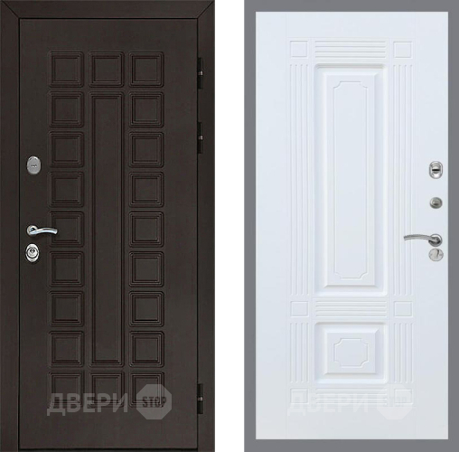 Входная металлическая Дверь Рекс (REX) Сенатор 3К FL-2 Силк Сноу в Краснознаменске