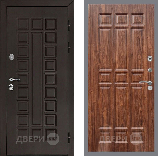 Входная металлическая Дверь Рекс (REX) Сенатор 3К FL-33 орех тисненый в Краснознаменске