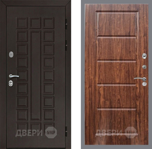 Входная металлическая Дверь Рекс (REX) Сенатор 3К FL-39 орех тисненый в Краснознаменске