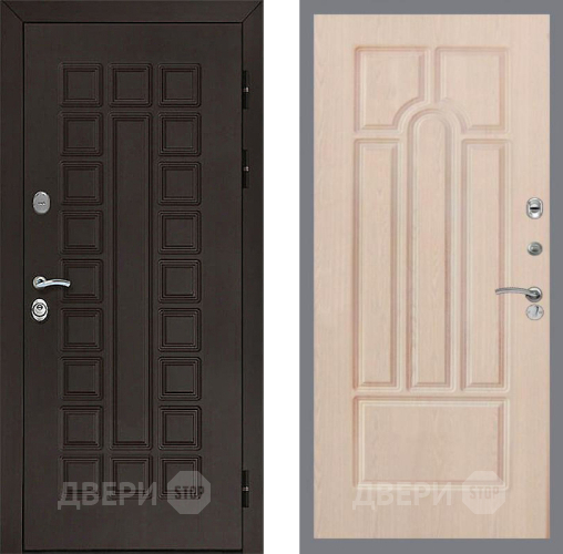 Входная металлическая Дверь Рекс (REX) Сенатор 3К FL-58 Беленый дуб в Краснознаменске