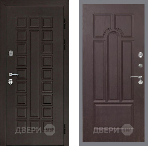 Входная металлическая Дверь Рекс (REX) Сенатор 3К FL-58 Венге в Краснознаменске
