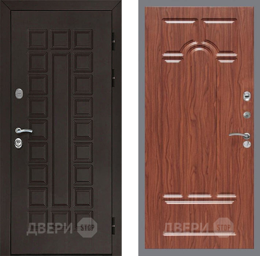 Дверь Рекс (REX) Сенатор 3К FL-58 орех тисненый в Краснознаменске