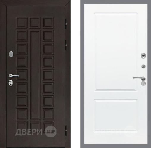 Входная металлическая Дверь Рекс (REX) Сенатор 3К FL-117 Силк Сноу в Краснознаменске