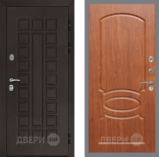 Входная металлическая Дверь Рекс (REX) Сенатор 3К FL-128 Морёная берёза в Краснознаменске