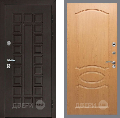 Входная металлическая Дверь Рекс (REX) Сенатор 3К FL-128 Дуб в Краснознаменске