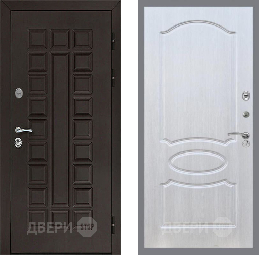 Входная металлическая Дверь Рекс (REX) Сенатор 3К FL-128 Лиственница беж в Краснознаменске