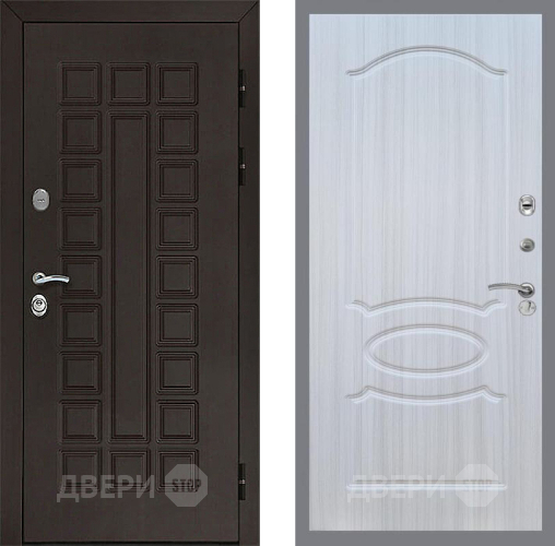 Входная металлическая Дверь Рекс (REX) Сенатор 3К FL-128 Сандал белый в Краснознаменске