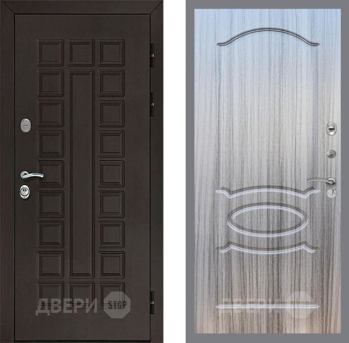 Входная металлическая Дверь Рекс (REX) Сенатор 3К FL-128 Сандал грей в Краснознаменске