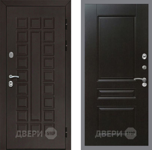 Входная металлическая Дверь Рекс (REX) Сенатор 3К FL-243 Венге в Краснознаменске
