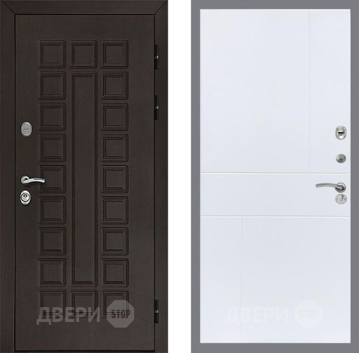 Входная металлическая Дверь Рекс (REX) Сенатор 3К FL-290 Силк Сноу в Краснознаменске