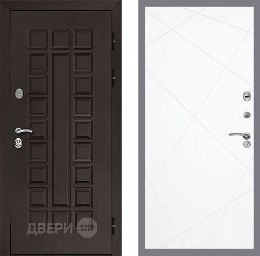Входная металлическая Дверь Рекс (REX) Сенатор 3К FL-291 Силк Сноу в Краснознаменске
