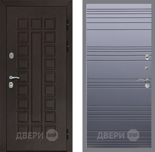 Входная металлическая Дверь Рекс (REX) Сенатор 3К Line Силк титан в Краснознаменске