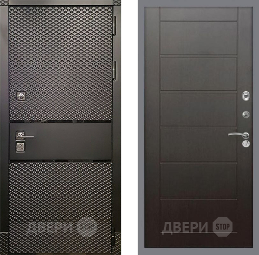Входная металлическая Дверь Рекс (REX) 15 Черный Кварц Сити Венге в Краснознаменске