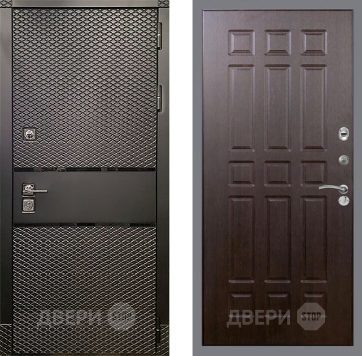 Входная металлическая Дверь Рекс (REX) 15 Черный Кварц FL-33 Венге в Краснознаменске
