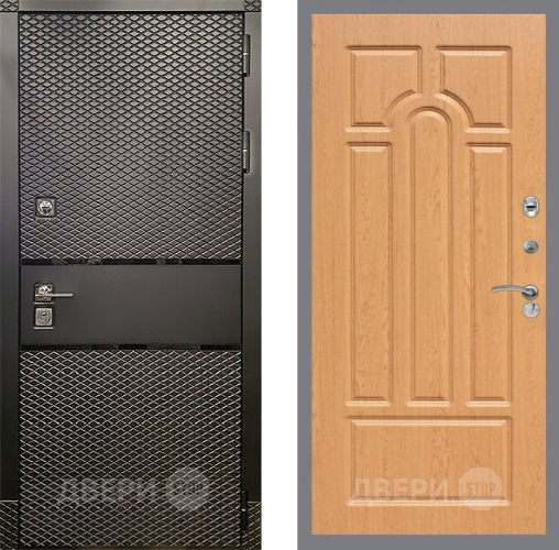 Входная металлическая Дверь Рекс (REX) 15 Черный Кварц FL-58 Дуб в Краснознаменске