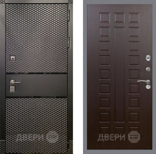 Входная металлическая Дверь Рекс (REX) 15 Черный Кварц FL-183 Венге в Краснознаменске
