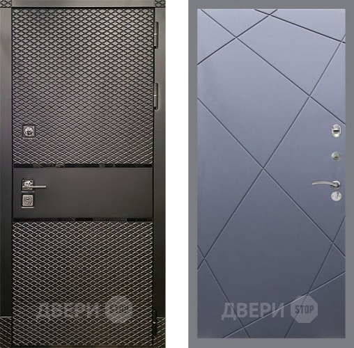 Входная металлическая Дверь Рекс (REX) 15 Черный Кварц FL-291 Силк титан в Краснознаменске